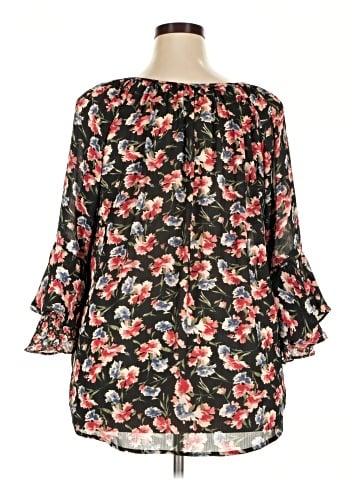 Chaps 3/4 Sleeve Blouse (view 2)
