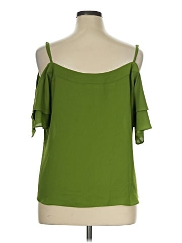 New York & Company Short Sleeve Blouse (view 2)