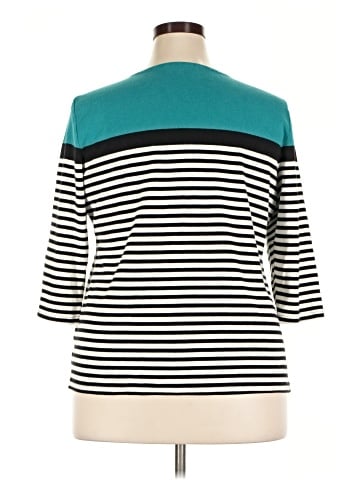 Karen Scott Sport 3/4 Sleeve Top (view 2)