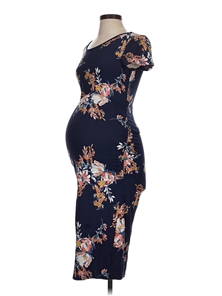 Pre-owned Isabel Maternity Cocktail Dress In Blue