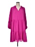 CeCe 100% Polyester Solid Pink Casual Dress Size 1X - photo 1