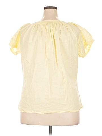 Caribbean Joe Short Sleeve Blouse (view 2)