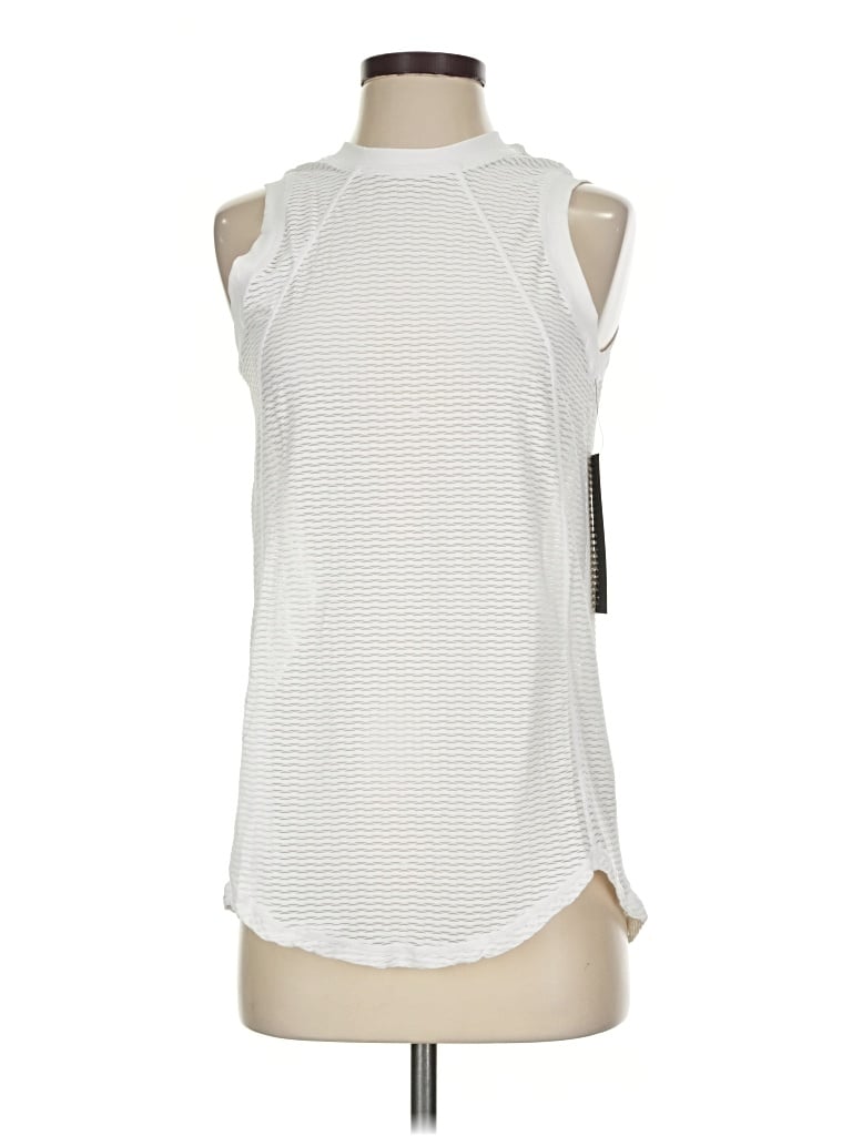 Pre-owned Mono B Sleeveless Blouse In White