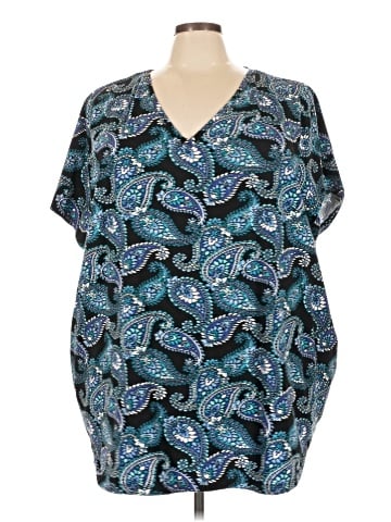 Woman Within Short Sleeve Blouse (view 1)