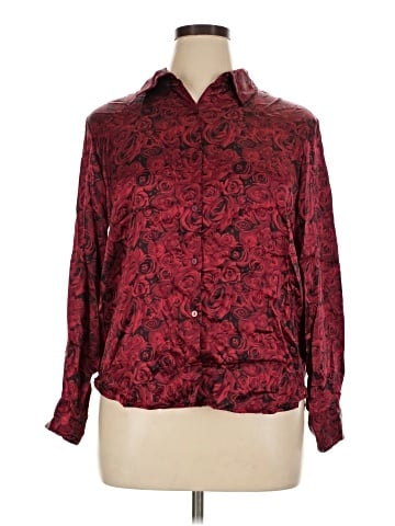 Style&Co Long Sleeve Silk Top (view 1)