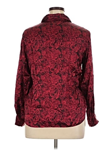 Style&Co Long Sleeve Silk Top (view 2)
