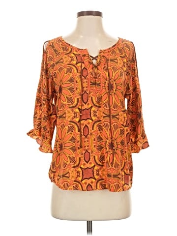 Democracy 3/4 Sleeve Blouse (view 1)