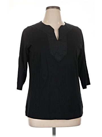 Lauren by Ralph Lauren 3/4 Sleeve T-Shirt (view 1)