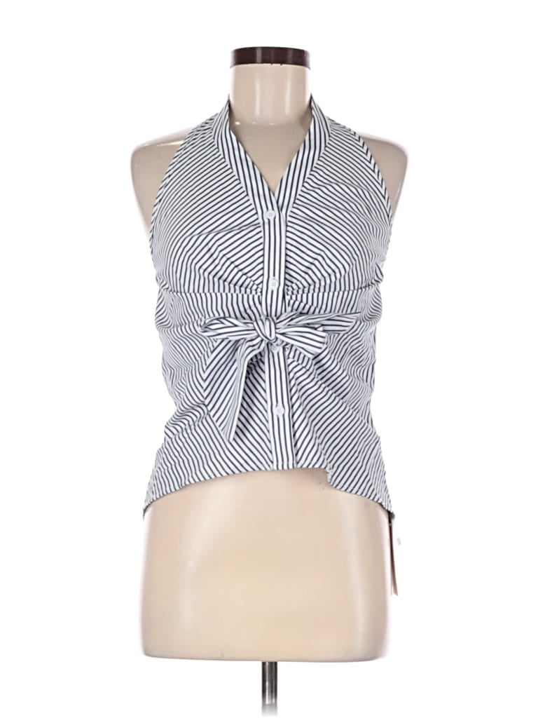 Commense Sleeveless Blouse In Blue