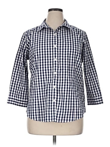 L.L.Bean 3/4 Sleeve Button-Down Shirt (view 1)