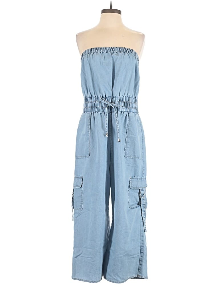 Pre-owned Blush Jumpsuit In Blue