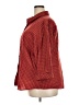 Basic Editions Houndstooth Red 3/4 Sleeve Button-Down Shirt Size 26W - photo 5