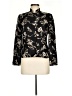 Charter Club 100% Silk Floral Ivory Black Jacket Size 6 Petite - photo 1