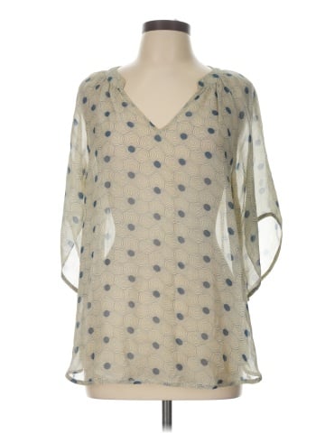 Fei 3/4 Sleeve Silk Top (view 1)