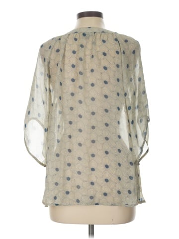 Fei 3/4 Sleeve Silk Top (view 2)
