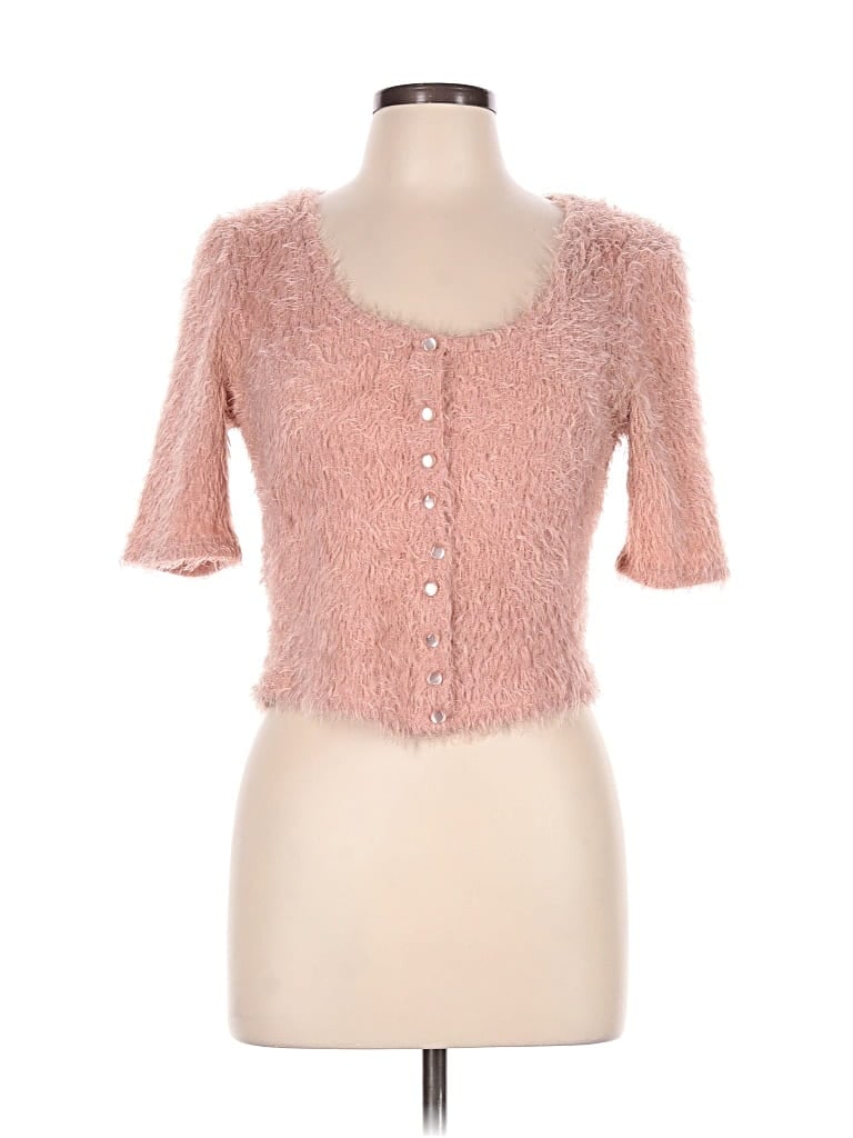 Pre-owned Derek Heart Cardigan Sweater In Pink