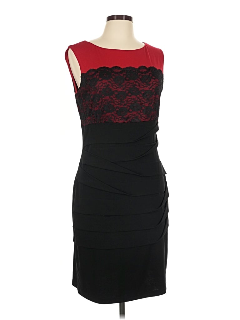 Pre-owned Connected Apparel Cocktail Dress In Black