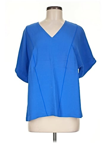 Lafayette 148 New York Short Sleeve Silk Top (view 1)