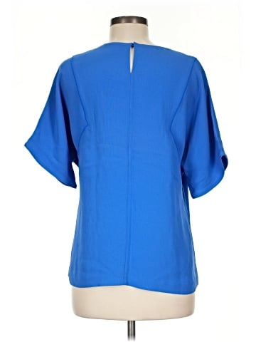 Lafayette 148 New York Short Sleeve Silk Top (view 2)