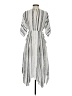 Lulus 100% Rayon Stripes Silver Casual Dress Size XS - photo 2