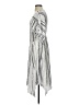 Lulus 100% Rayon Stripes Silver Casual Dress Size XS - photo 5