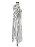 Lulus 100% Rayon Stripes Silver Casual Dress Size XS - photo 4