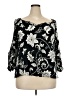 Cato 100% Rayon Black 3/4 Sleeve Blouse Size 22 - photo 1