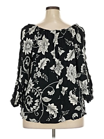 Cato 3/4 Sleeve Blouse (view 2)