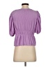 MNG Purple 3/4 Sleeve Blouse Size S - photo 2