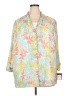 Cathy Daniels 100% Polyester Tropical Yellow 3/4 Sleeve Blouse Size 2X - photo 1