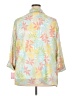 Cathy Daniels 100% Polyester Tropical Yellow 3/4 Sleeve Blouse Size 2X - photo 2