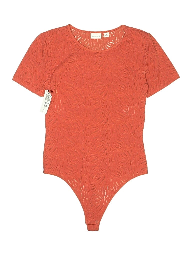 Pre-owned Babaton Bodysuit In Orange