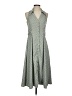 CeCe 100% Polyester Chevron-herringbone Green Casual Dress Size 4 - photo 1
