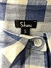 Shana Checkered-gingham Blue Sleeveless Button-Down Shirt Size S - photo 8