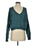 American Eagle Outfitters 100% Polyester Teal Pullover Sweater Size XS - photo 1