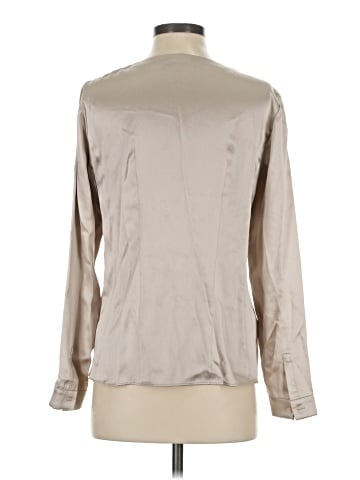 Lafayette 148 New York Long Sleeve Silk Top (view 2)
