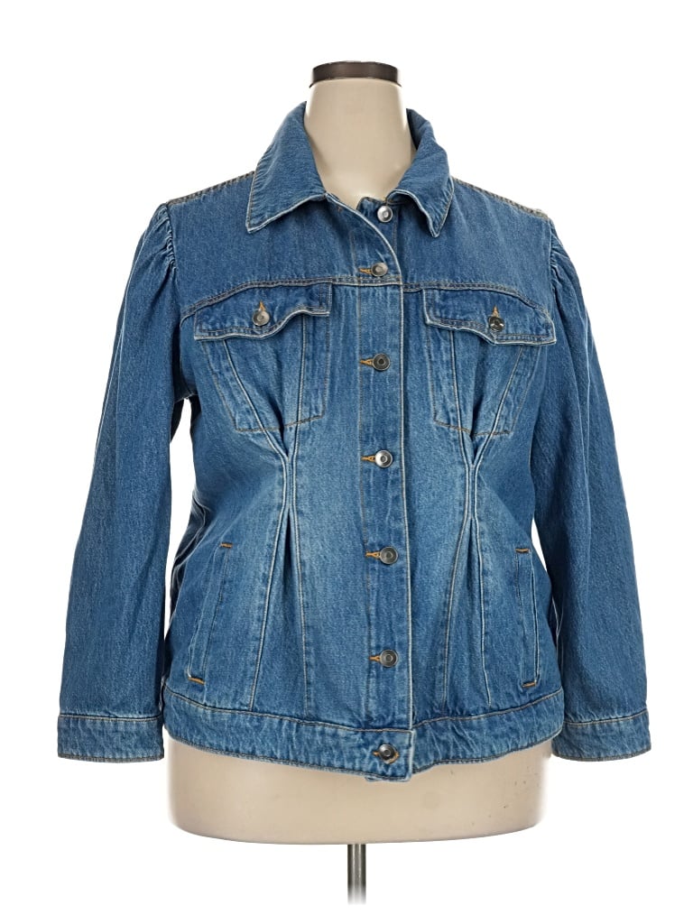 Pre-owned Future Collective Denim Jacket In Blue
