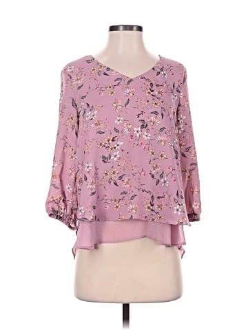 LC Lauren Conrad 3/4 Sleeve Blouse (view 1)