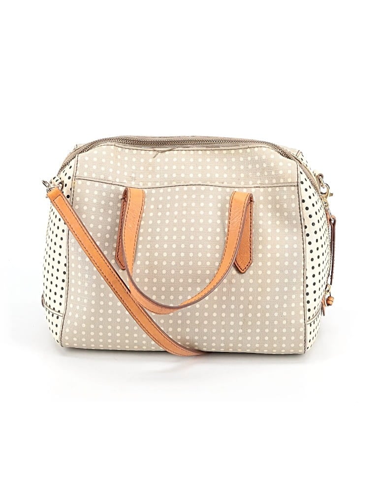 Pre-owned Fossil Satchel In Ivory