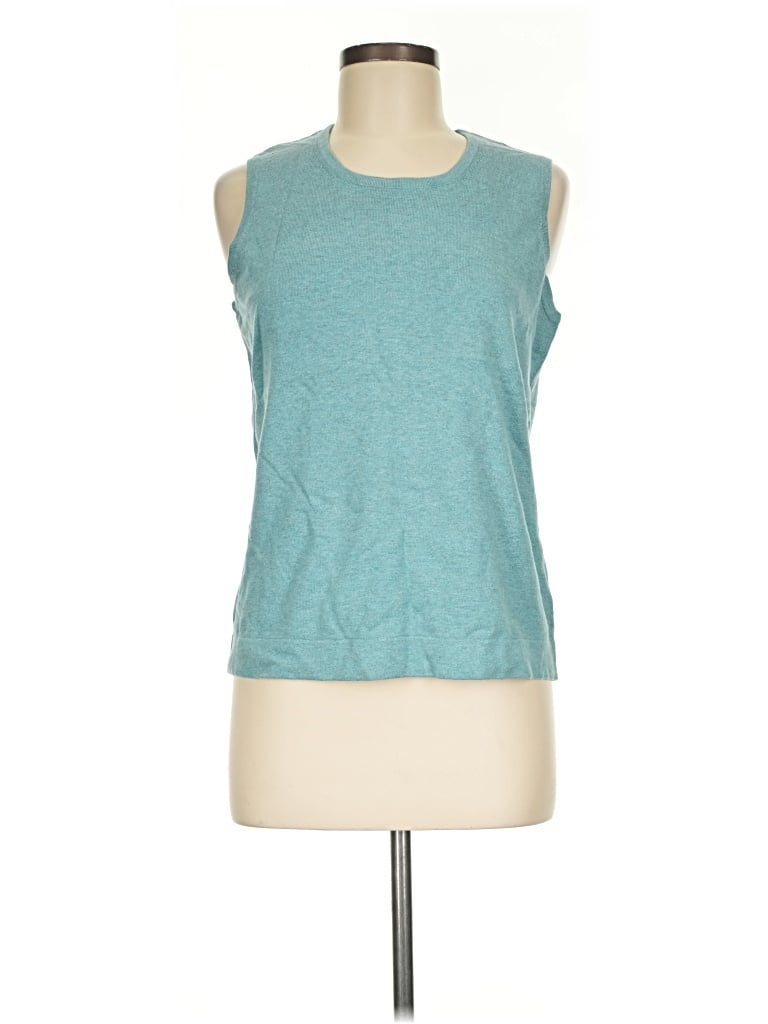 Pre-owned Doncaster Collection Sweater Vest In Teal