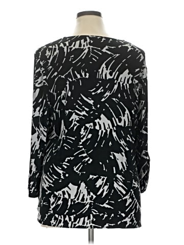 Travelers by Chico's 3/4 Sleeve T-Shirt (view 2)