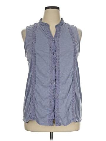 Bit & Bridle Sleeveless Button-Down Shirt (view 1)