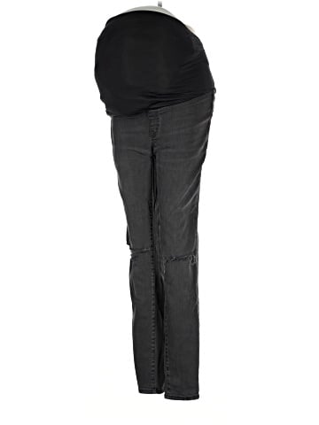 Madewell Maternity Over-the-Belly Skinny Jeans in Black Sea (view 1)