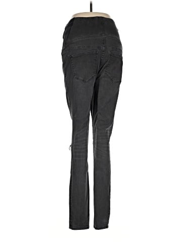 Madewell Maternity Over-the-Belly Skinny Jeans in Black Sea (view 2)