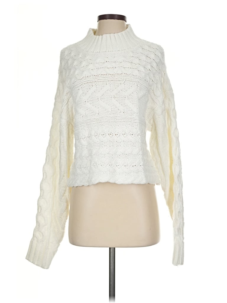 Pre-owned Forever 21 Pullover Sweater In White