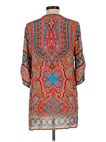 Tolani 3/4 Sleeve Silk Top (view 2)