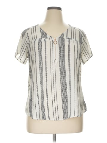 Tempted Hearts Short Sleeve Blouse (view 1)