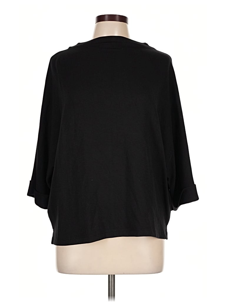 Pre-owned Ann Taylor Loft Outlet Poncho In Black