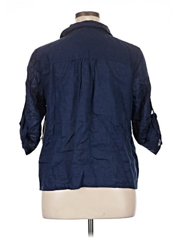 INC International Concepts 3/4 Sleeve Button-Down Shirt (view 2)