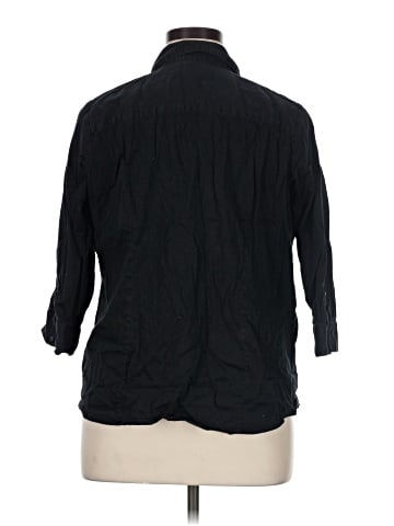 212 Collection 3/4 Sleeve Button-Down Shirt (view 2)